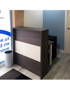 Mostrador Recepción Georgia Bicolor 1660 grandes negocios 2