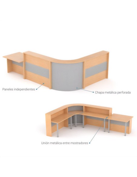 Mostrador Recepción Georgia Bicolor 2060