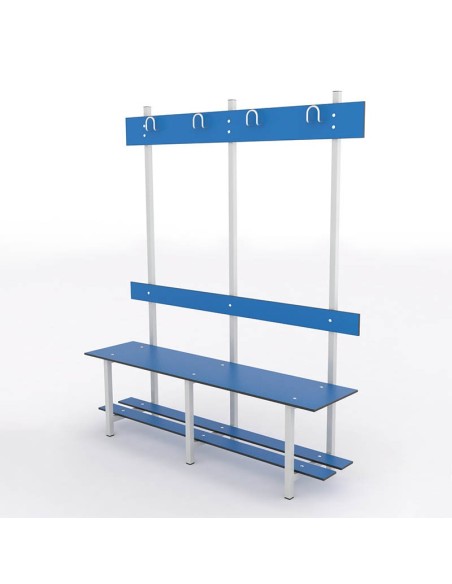 Banco Sencillo Respaldo Perchero y Zapatero Compacto