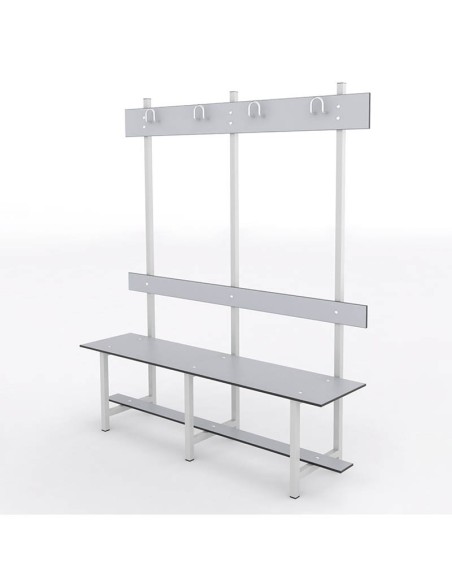 Banco Sencillo con Respaldo y Perchero | Funcionalidad y Durabilidad