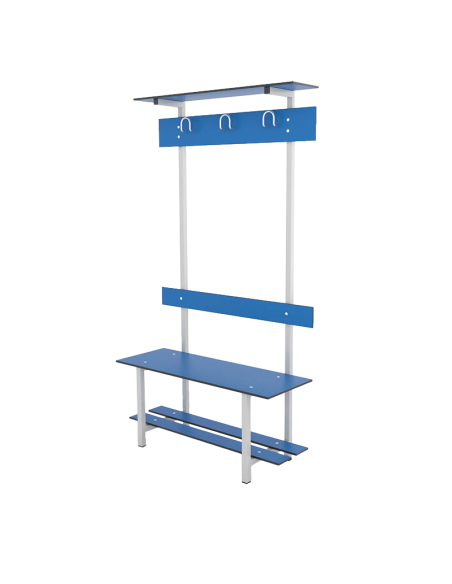 Banco Sencillo Respaldo Perchero Zapatero y Sombrerero Compacto