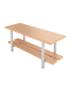 Banco Sencillo con Zapatero Melamina el mejor para vestuarios