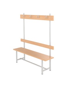 Banco Sencillo con Respaldo y Perchero Melamina