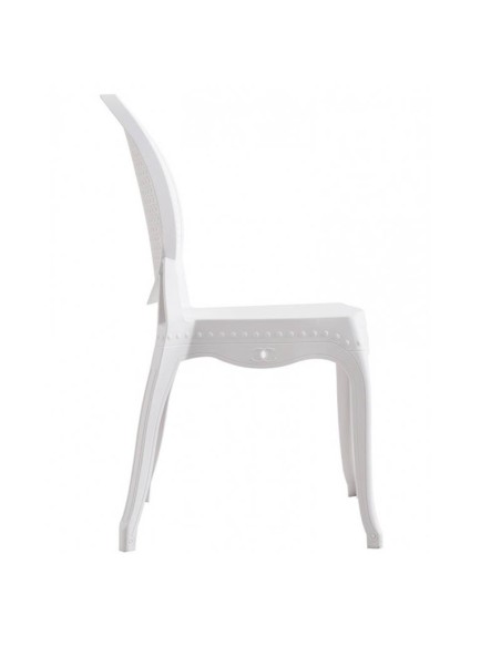 Silla Felicia en polipropileno blanco 2