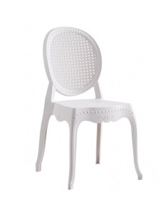 Silla Felicia en polipropileno blanco