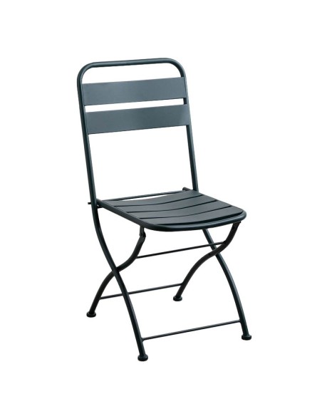 Silla metálica concesa verde jungla