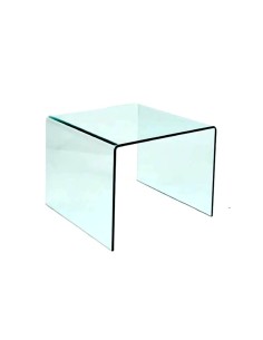 Mesa Sune de cristal curvado