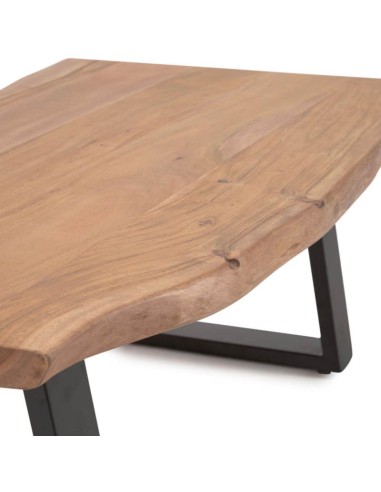Mesa Cristel de madera detalle