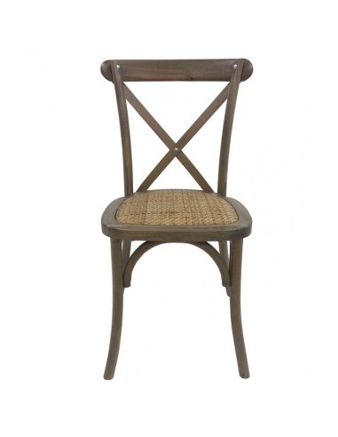 Silla Cruz Vintage acabado nogal 2