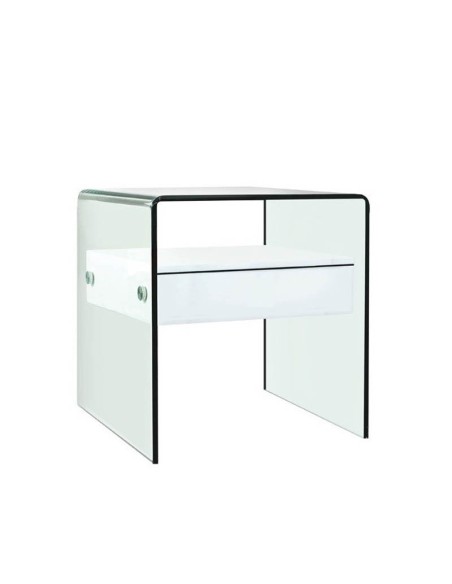 Mesa de cristal curvado Crisóstoma