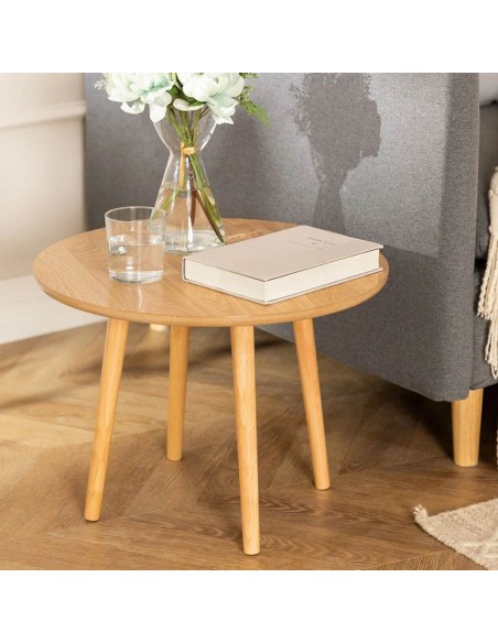 Mesa Auxiliar de madera Canuto