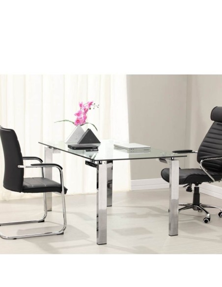 Mesa Ciriaco de cristal templado ideal salón