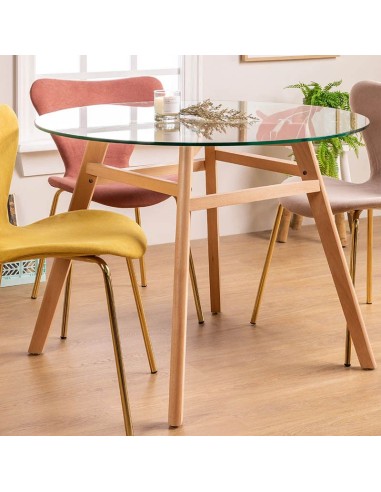 Mesa Clemente Cristal para salas de estar