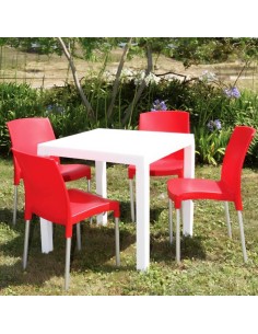 Mesa Faustino ratán sintético para exterior 2