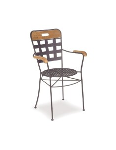 Sillón Crimo de forja asiento rejilla