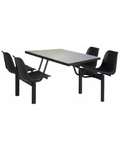 Módulo Tebas-Atenas Easy | Asientos Fijos y Mesa de Melamina 25mm