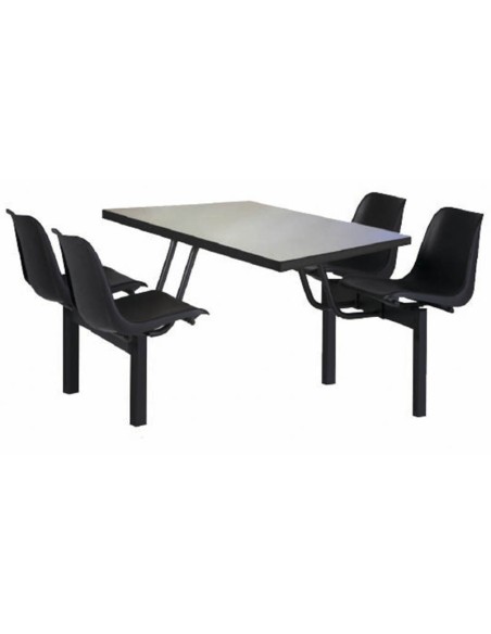 Módulo Tebas-Atenas Easy | Asientos Fijos y Mesa de Melamina 25mm