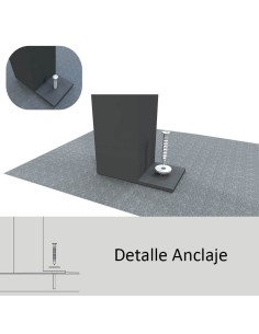 Módulo Tebas-Atenas Easy | Asientos Fijos y Mesa de Melamina 25mm 2