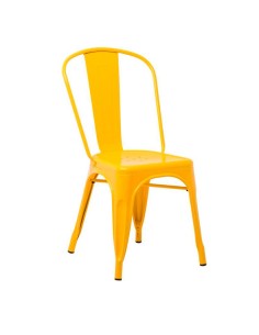 Silla Tol en acero pintado Amarillo Fresia