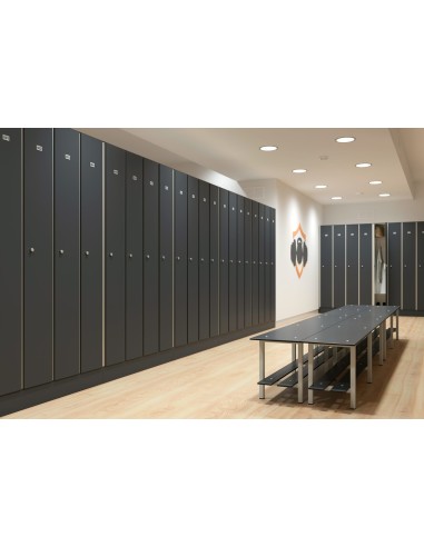 Taquilla Compacto con perfilería para zonas de vestuario