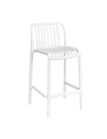 Taburete Eduvigis blanco gardenia