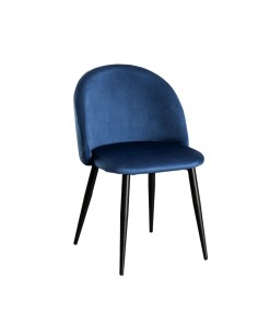 Silla Elvia Terciopelo azul marino