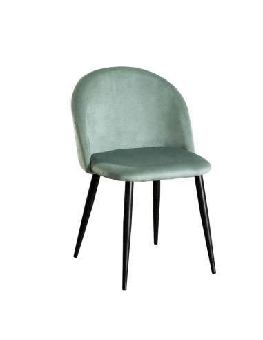 Silla Elvia Terciopelo verde  abeto