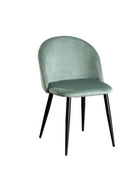 Silla Elvia Terciopelo verde  abeto