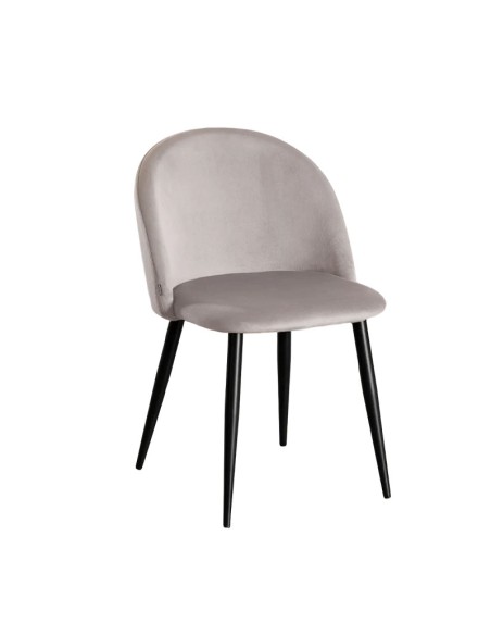 Silla Elvia Terciopelogris topo