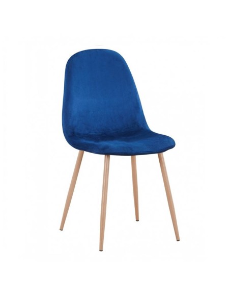 Silla Aro polipiel azul