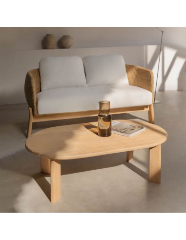 Mesa de Centro Ovalada Fairlight | Acacia 100x60 cm