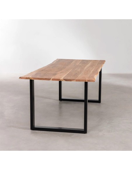 Mesa de centro Calixto patas de acero negras