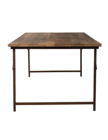 Mesa Africa Plegable con tablero de madera