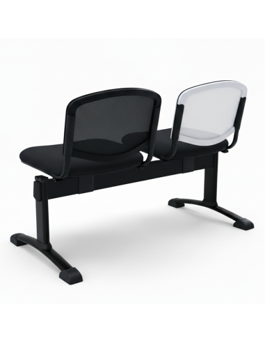 Imagen trasera Bancada Goa 2P dos colores pata T negra