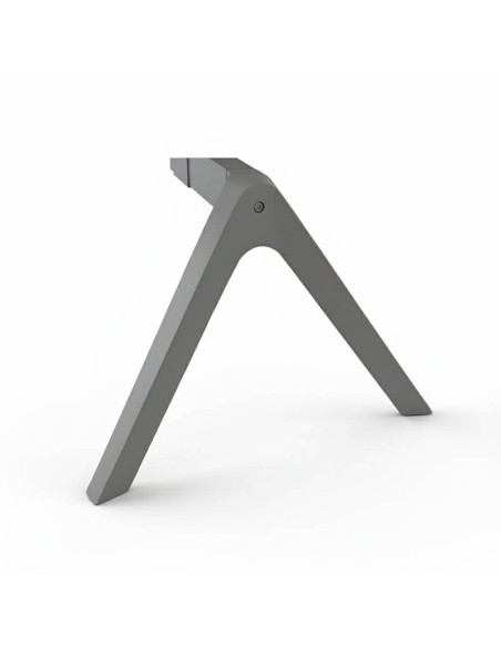 Pata V invertida acabado gris