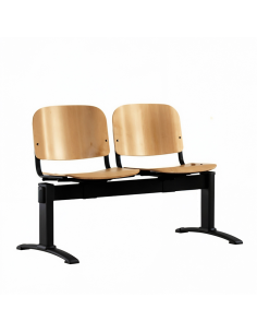 Bancada Haley 2 Plazas patas negras