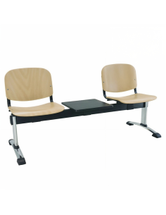 Bancada Haley 2 Plazas patas negras 2