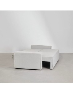 Sofá cama Wamba de 3 plazas Tela gris glacial 2