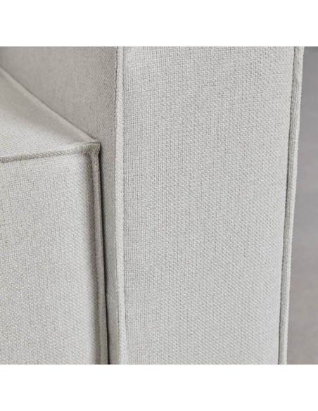 Sofá cama Wamba de 3 plazas Tela gris glacial