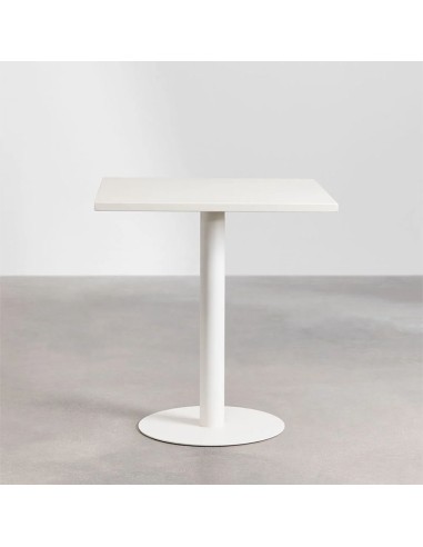 Mesa Milagro para bares y cafeterías blanca