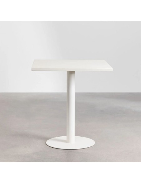 Mesa Milagro para bares y cafeterías blanca