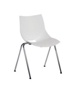 Silla Shell polipropileno blanco