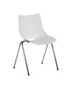 Silla Shell polipropileno blanco