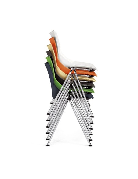 Silla Shell polipropileno apilable