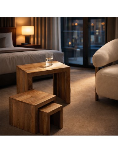 Mesa Bahía (Conjunto 3 Mesas) ideal habitaciones