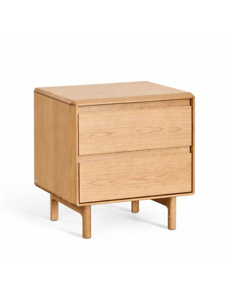 Mesita de noche Tundra en madera de roble