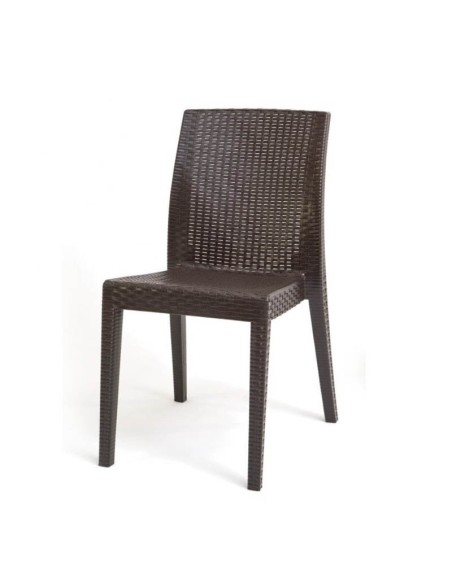 Silla Celene: Elegancia en polipropileno y Rattán Sintético