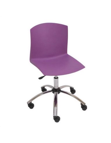 Silla Togorán giratoria polipropileno purpura