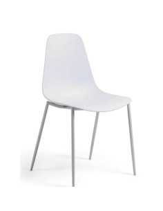 Silla Lennon polipropileno blanco