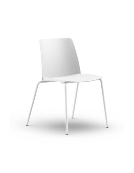 Silla Tarak polipropileno blanco